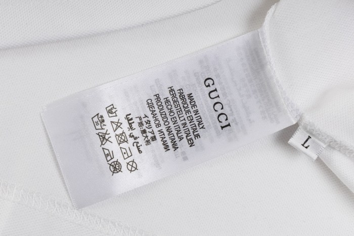 Gucci Letter Print Polo Shirt