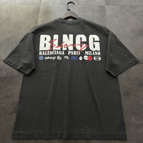 Balenciaga Logo Print Cotton Short Sleeved T-shirt