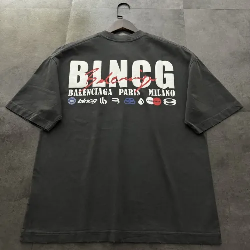 Balenciaga Logo Print Cotton Short Sleeved T-shirt