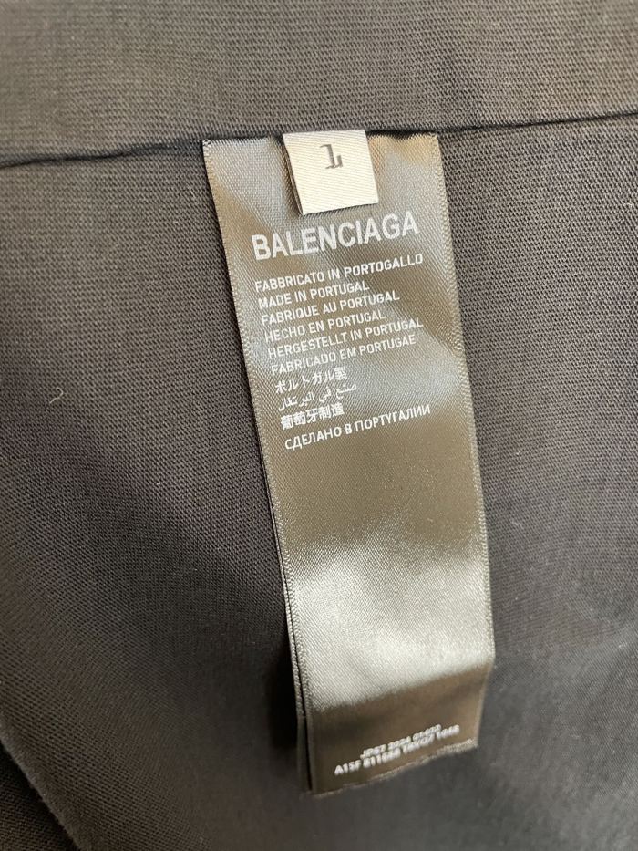 Balenciaga Logo Patch Embroidered Short Sleeve T-shirt