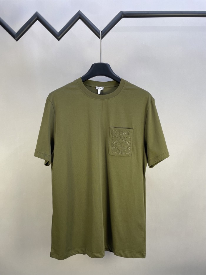 LOEWE Logo Embroidered Cotton T-shirt