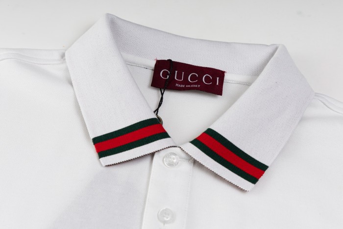 Gucci Letter Print Polo Shirt