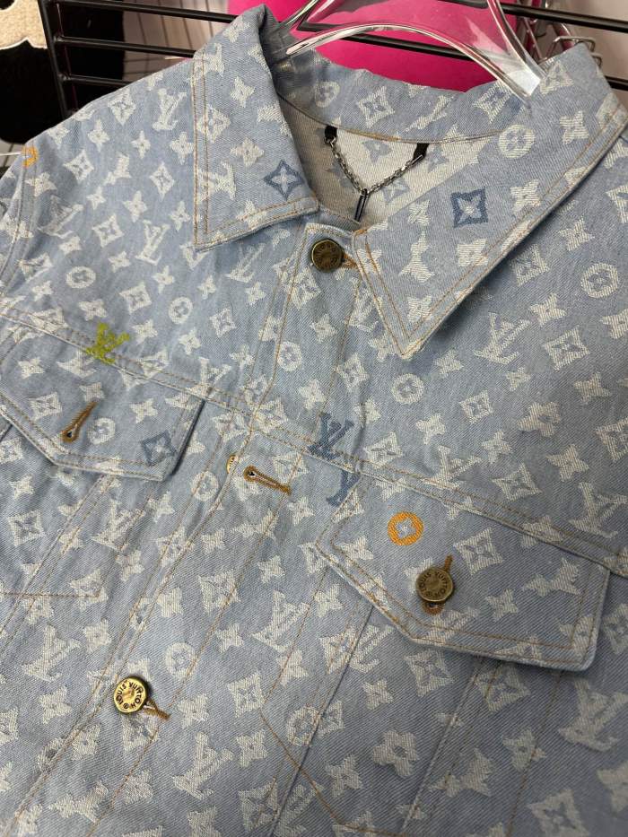 Louis Vuitton Rainbow Jacquard Monogram Denim Jacket