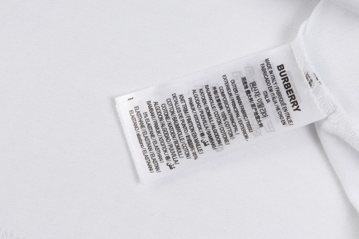 Burberry Check Collar Cotton Polo Shirt