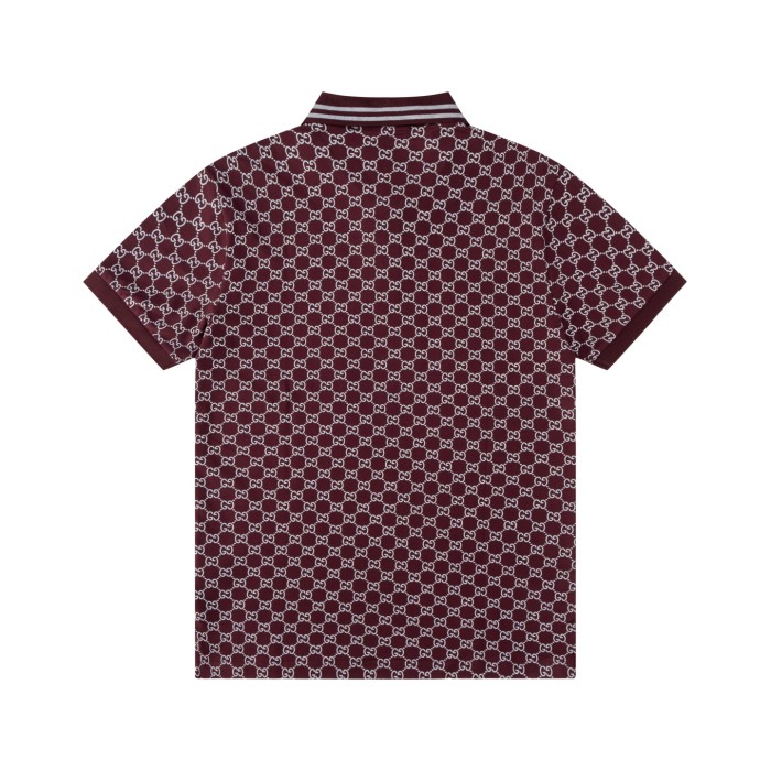 GUCCI GG JACQUARD COTTON PIQUET POLO