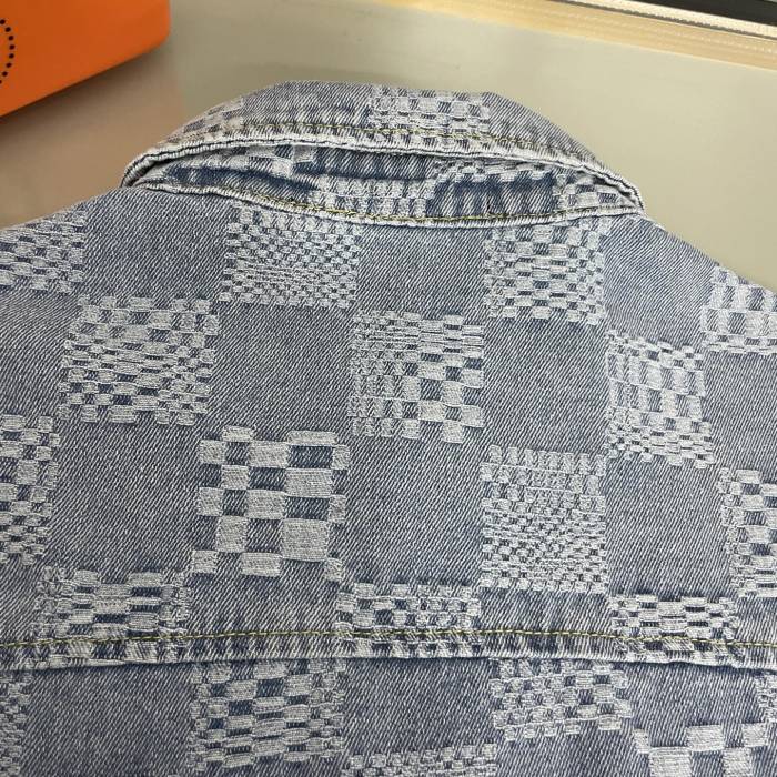 Louis Vuitton Damier Short-Sleeved Chambray Shirt Shorts Set