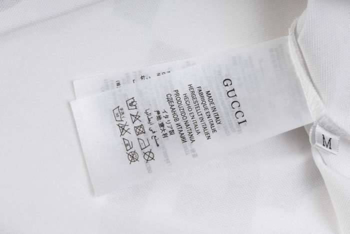 Gucci GG Logo Print Cotton Short Sleeved T-shirt