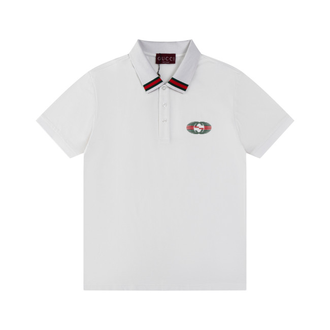 Gucci Letter Print Polo Shirt