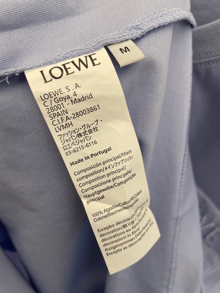 LOEWE Logo Embroidered Cotton T-shirt