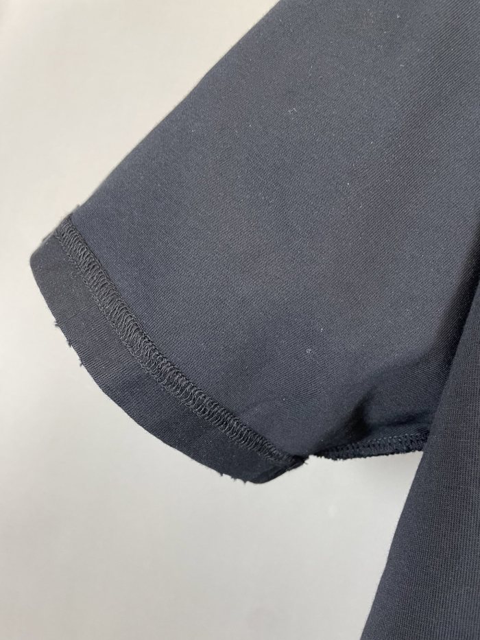 Balenciaga Logo Patch Embroidered Short Sleeve T-shirt