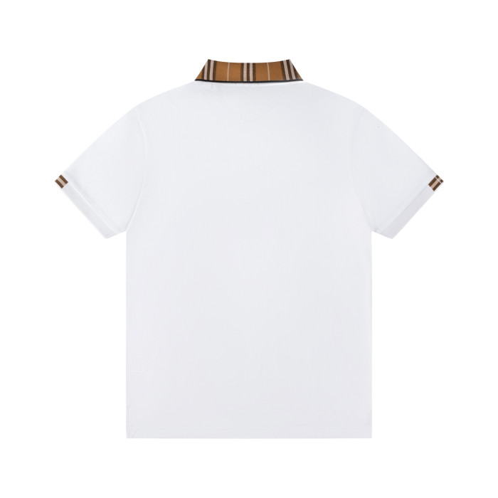 Burberry Logo Embroidered Cotton Polo Shirt