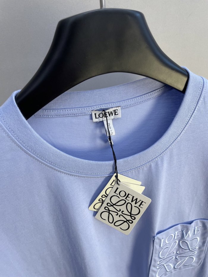 LOEWE Logo Embroidered Cotton T-shirt