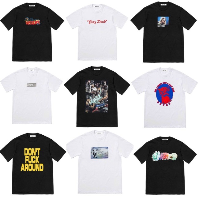 Supreme Cotton T-shirt 16 Style