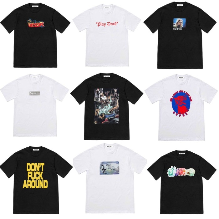 Supreme Cotton T-shirt 16 Style
