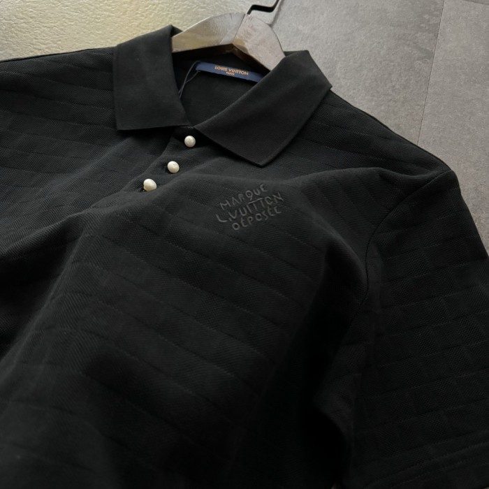 Louis Vuitton Jacquard Lapel Polo Shirt