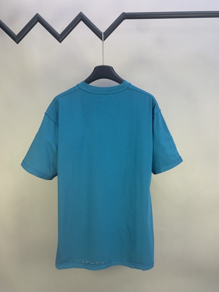 Balenciaga Logo Patch Embroidered Short Sleeve T-shirt