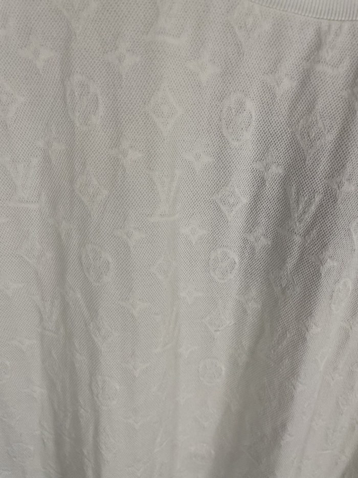 Louis Vuitton Knitted Jacquard Cotton Short Sleeved T-shirt