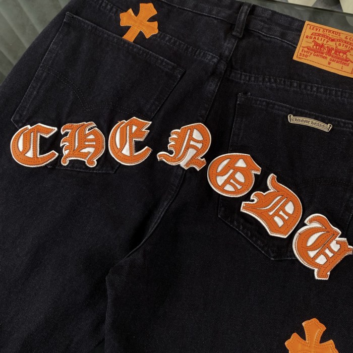 Chrome Hearts Levi's Cross Patch Denim Jeans