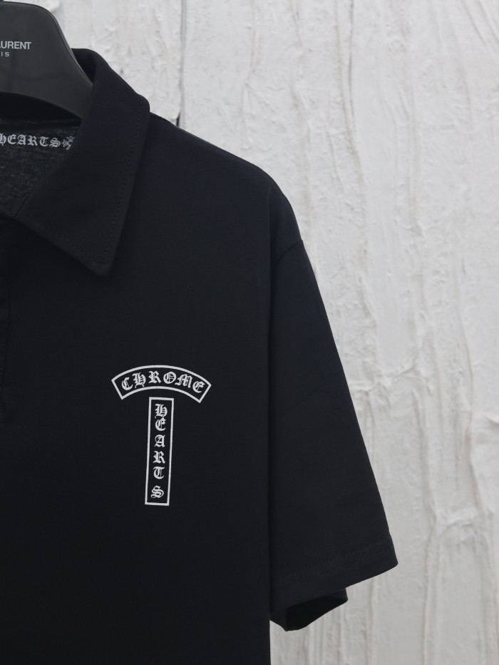 Chrome Hearts Sanskrit Print Polo Shirt