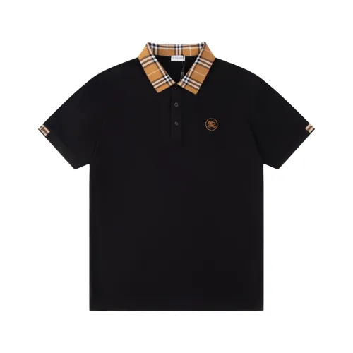 Burberry Logo Embroidered Cotton Polo Shirt