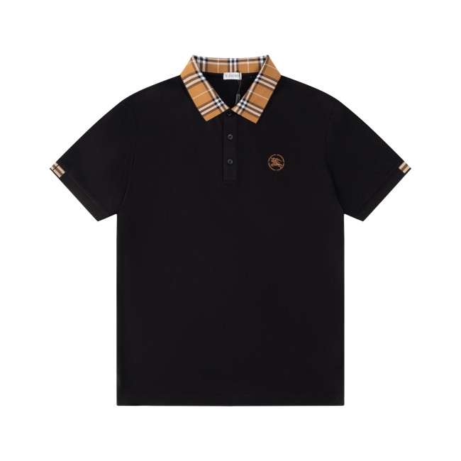 Burberry Logo Embroidered Cotton Polo Shirt