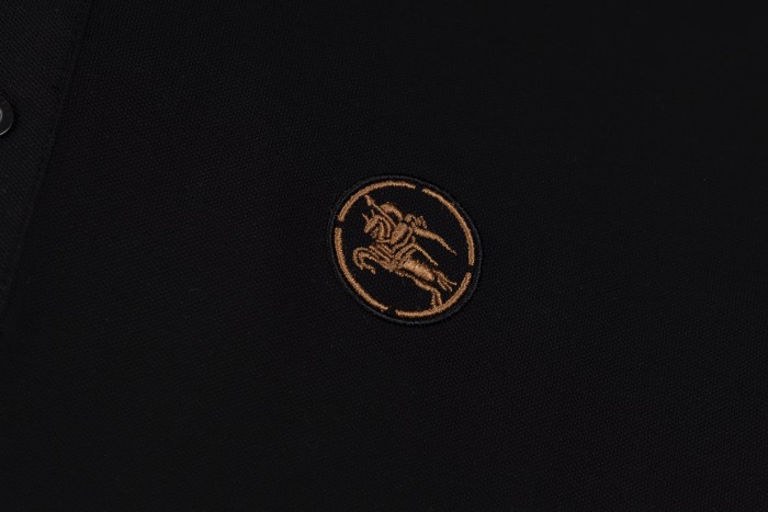 Burberry Logo Embroidered Cotton Polo Shirt