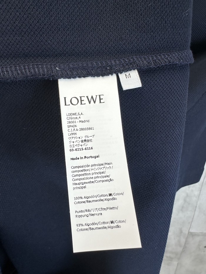 Loewe Cotton Embroidered Polo Shirt