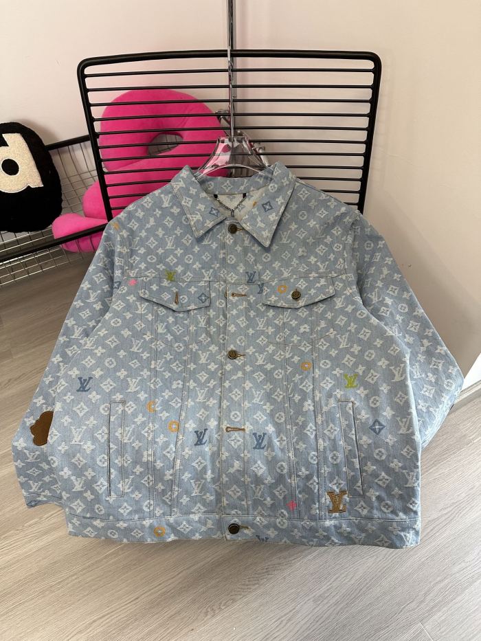 Louis Vuitton Rainbow Jacquard Monogram Denim Jacket