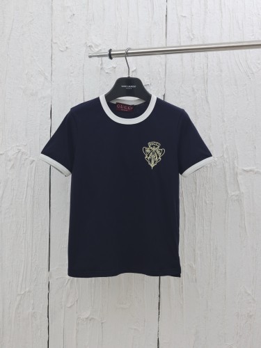 Gucci Embroidered Cotton Short Sleeved T-shirt