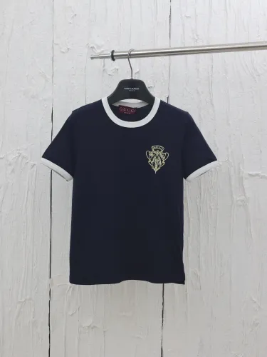 Gucci Embroidered Cotton Short Sleeved T-shirt