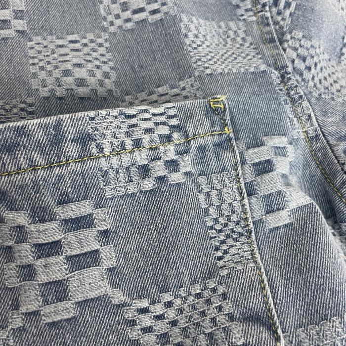 Louis Vuitton Damier Short-Sleeved Chambray Shirt Shorts Set