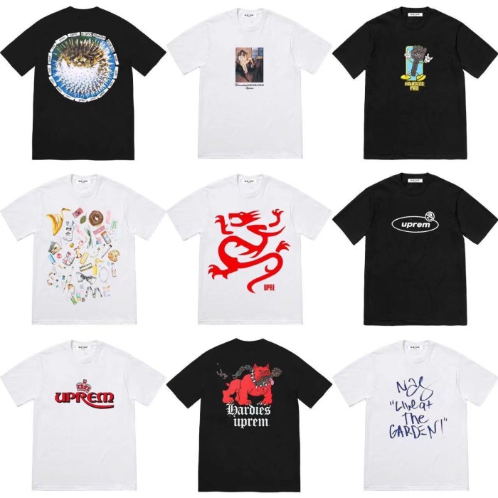 Superme Cotton T-shirt 17 Style