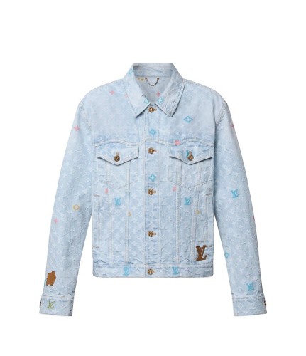 Louis Vuitton Rainbow Jacquard Monogram Denim Jacket