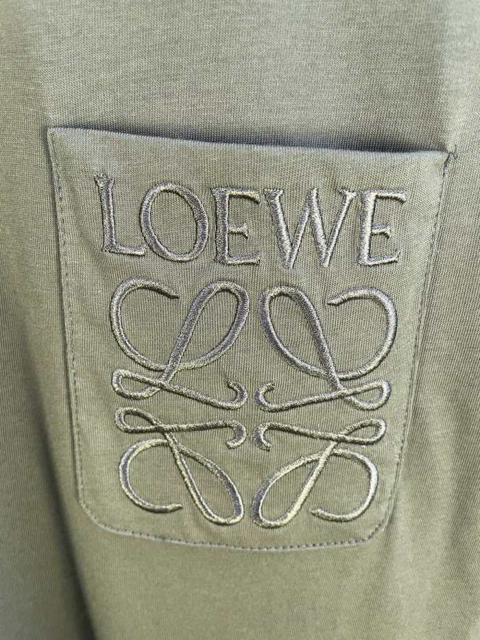 LOEWE Logo Embroidered Cotton T-shirt