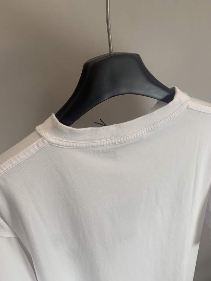 Balenciaga Logo Patch Embroidered Short Sleeve T-shirt