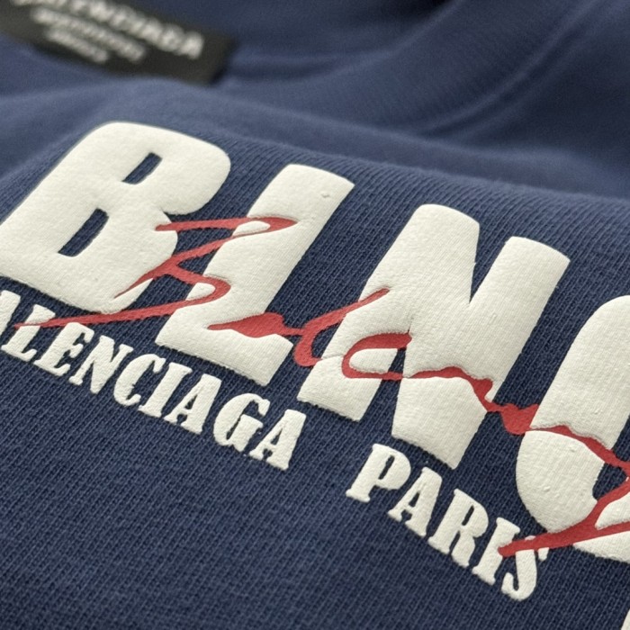 Balenciaga Logo Print Cotton Short Sleeved T-shirt