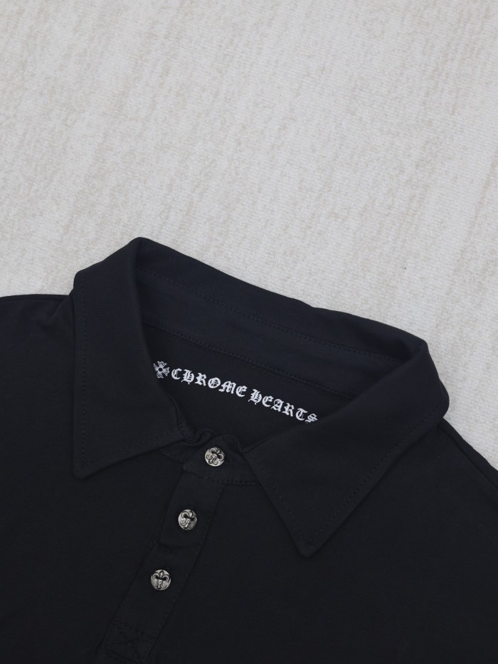 Chrome Hearts Sanskrit Print Polo Shirt