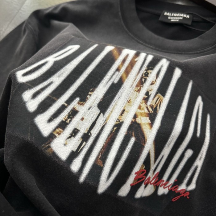 Balenciaga Band Signature Short Sleeved T-shirt