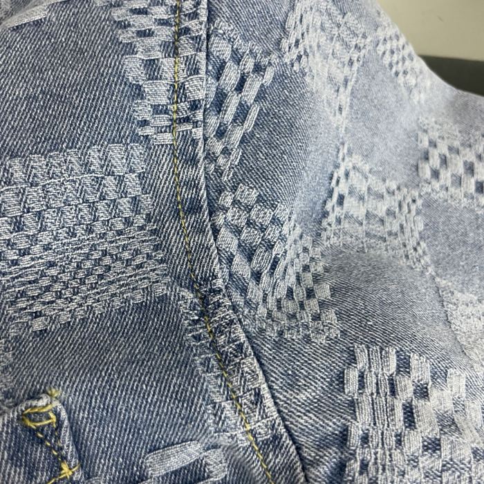 Louis Vuitton Damier Short-Sleeved Chambray Shirt Shorts Set