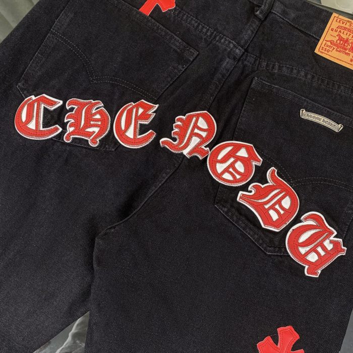 Chrome Hearts Levi's Cross Patch Denim Jeans