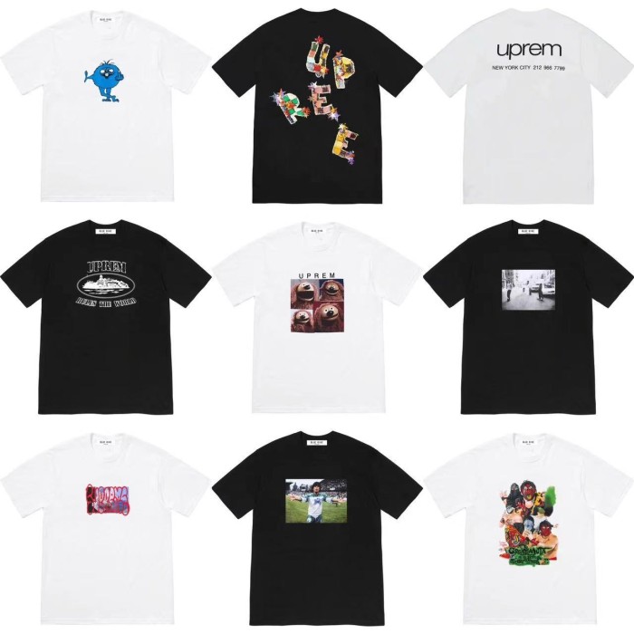 Superme Cotton T-shirt 18 Style