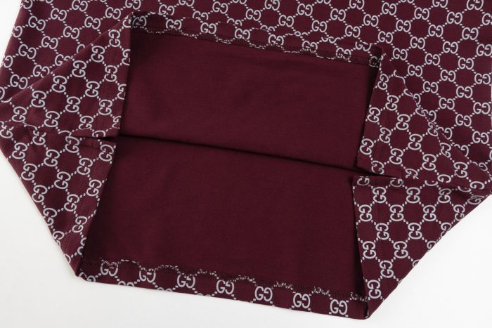 GUCCI GG JACQUARD COTTON PIQUET POLO
