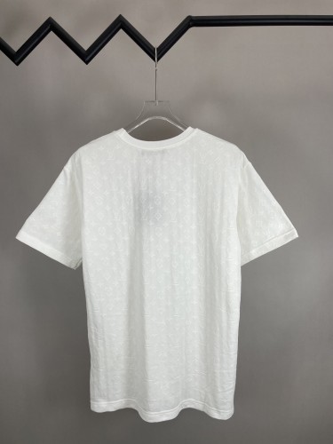 Louis Vuitton Knitted Jacquard Cotton Short Sleeved T-shirt