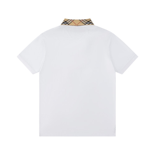 Burberry Check Collar Cotton Polo Shirt