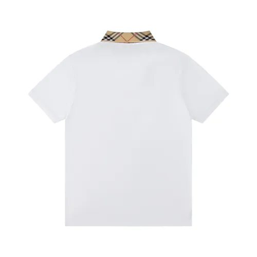 Burberry Check Collar Cotton Polo Shirt