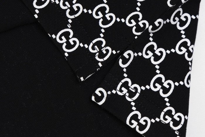 GUCCI GG JACQUARD COTTON PIQUET POLO