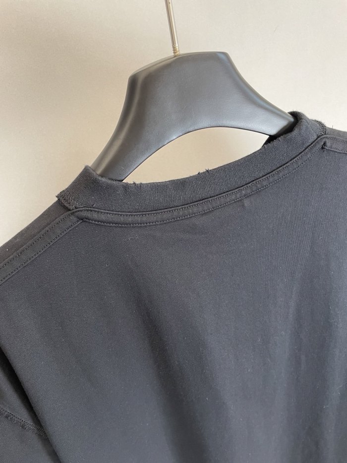 Balenciaga Logo Patch Embroidered Short Sleeve T-shirt