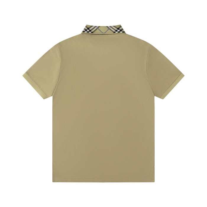 Burberry Check Collar Cotton Polo Shirt