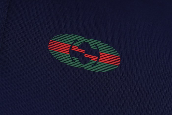 Gucci Letter Print Polo Shirt