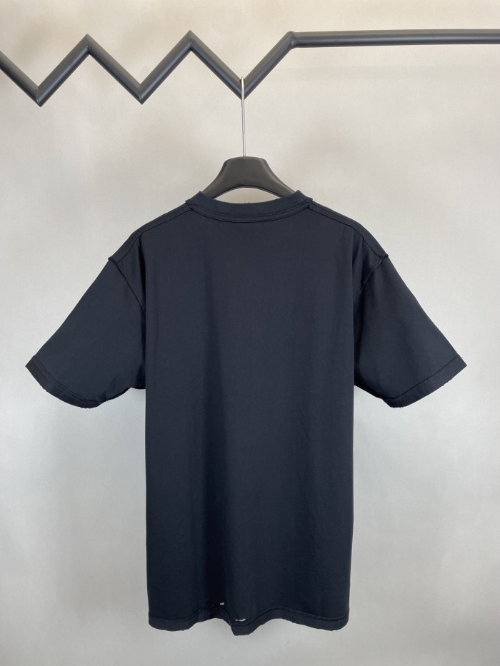 Balenciaga Logo Patch Embroidered Short Sleeve T-shirt